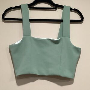 Sage Green Women's Crop Top
